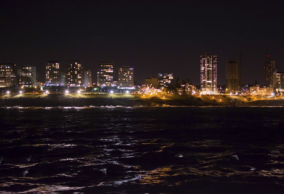 La feliz por la noche